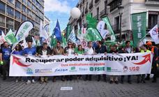 Otra nueva manifestación recorre Madrid para exigir una subida de los salarios con la inflación