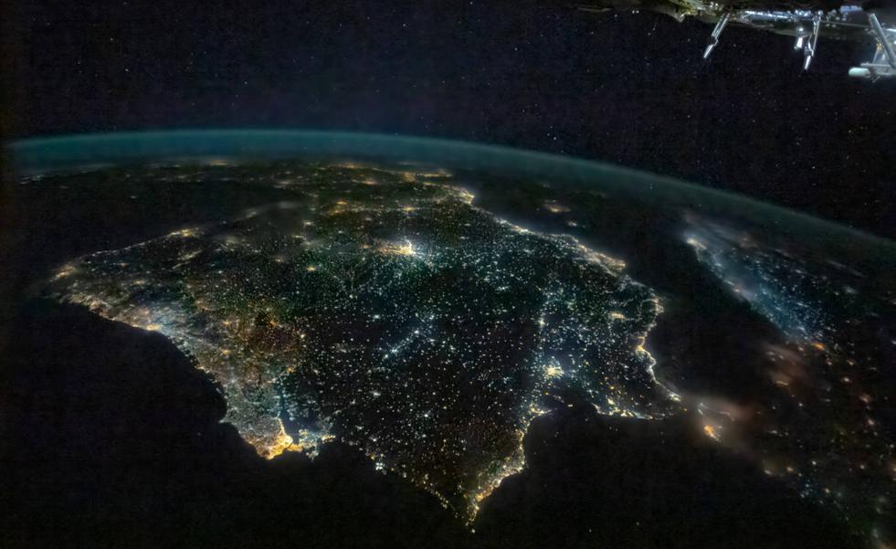 El aumento de la contaminación lumínica en Europa visto desde el espacio