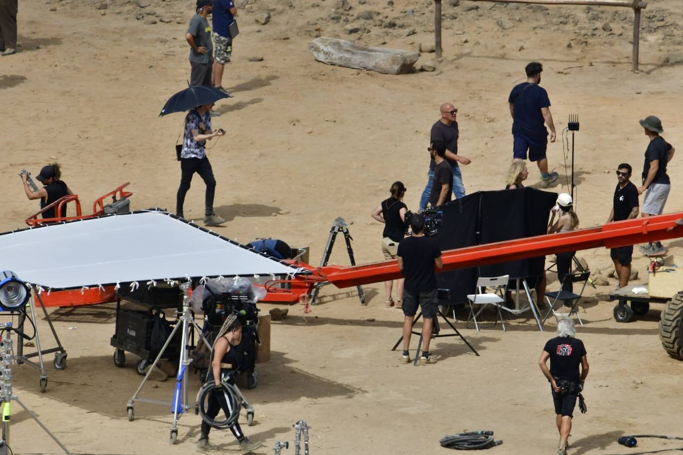 Rodaje de la serie El Zorro en Arucas