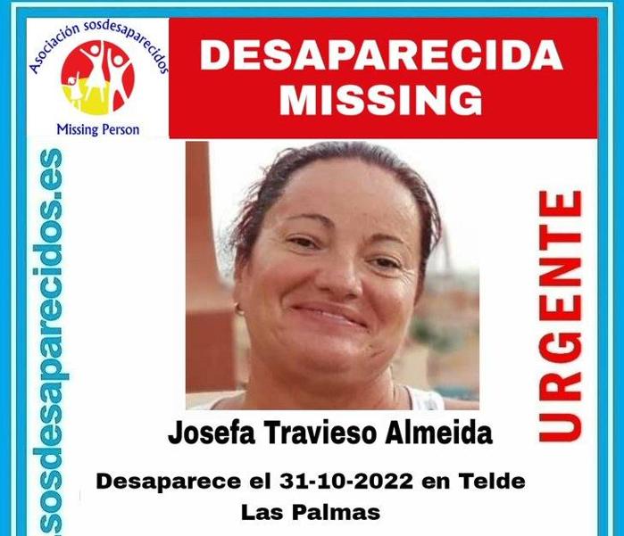 Buscan a Josefa Travieso Almeida, desaparecida en Telde