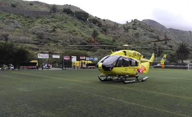 Herido grave un motorista tras un accidente en La Gomera