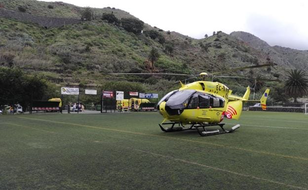 Herido grave un motorista tras un accidente en La Gomera