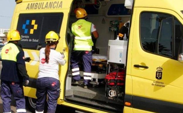 Un motorista herido grave tras un accidente de tráfico en Gran Canaria