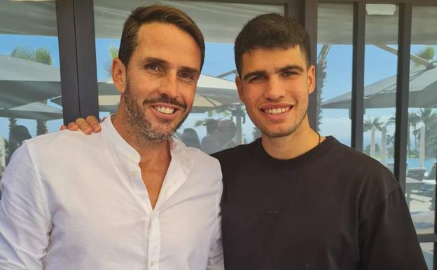 Alcaraz felicita a David Marrero por el homenaje que le dio la ATP
