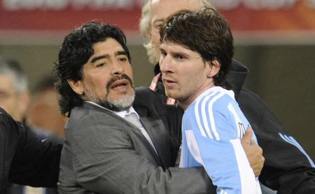 Encomendados a Messi... y a Maradona