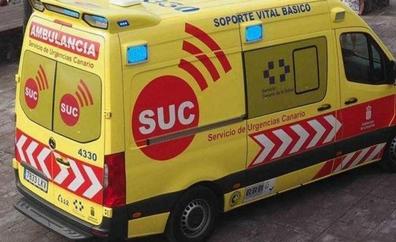 Motorista herido en La Palma