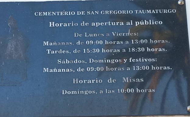 Los cementerios de Telde seguirán abriendo los fines de semana para enterrar hasta las 18.30 horas