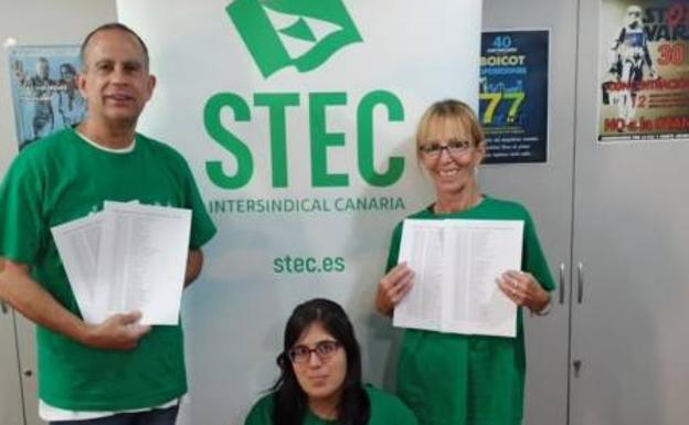 El STEC entrega 2.000 firmas para la regulación del teletrabajo docente