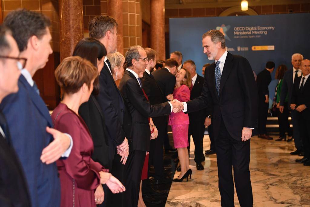 Cena de gala del rey Felipe VI en el Teatro Pérez Galdós