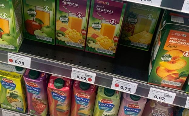 ¿Los puntos rojos en el supermercado «señalan la pobreza» en Ingenio?