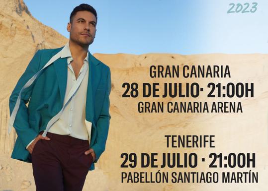 Carlos Rivera llegará a Canarias con su gira 'Un tour a todas partes' en verano de 2023