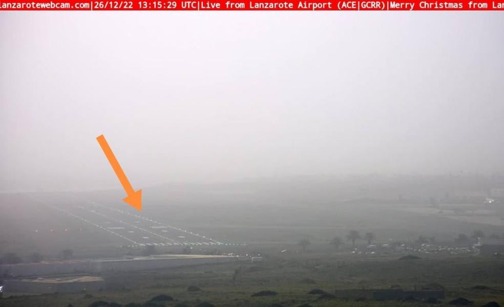 La calima provoca demoras y desvíos en el aeropuerto de Lanzarote