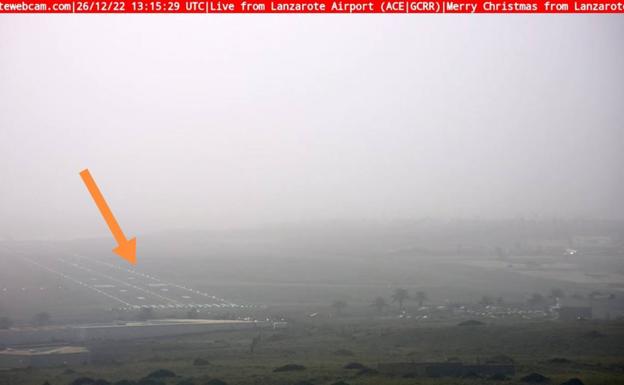 La calima provoca demoras y desvíos en el aeropuerto de Lanzarote