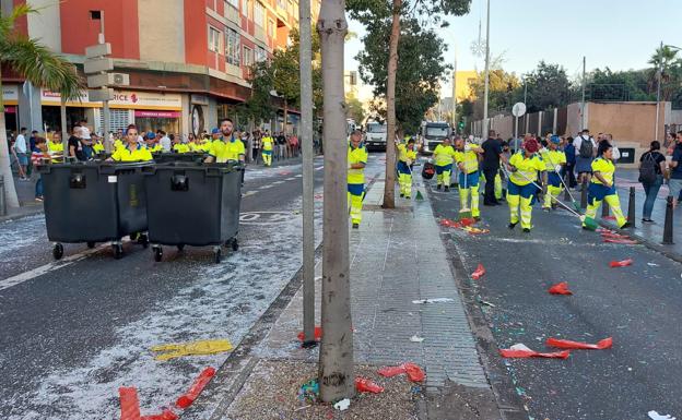 Limpieza recoge más de 15 toneladas de residuos sólidos tras la Cabalgata y la Noche de Reyes