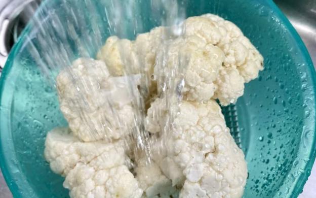 Coliflor con bechamel de jamón