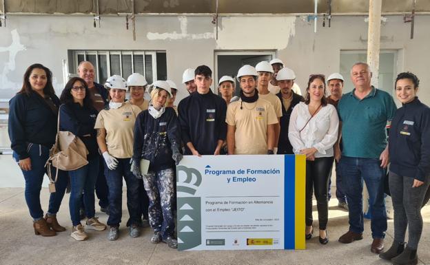 El SCE evalúa al alumnado-trabajador de los seis PFAE de Puerto del Rosario