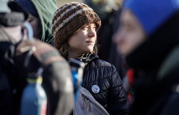 Detenida Greta Thunberg en una protesta contra una mina en Alemania