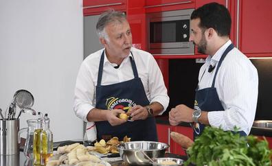 Un sancocho con toque presidencial para inaugurar la cocina de CANARIAS7