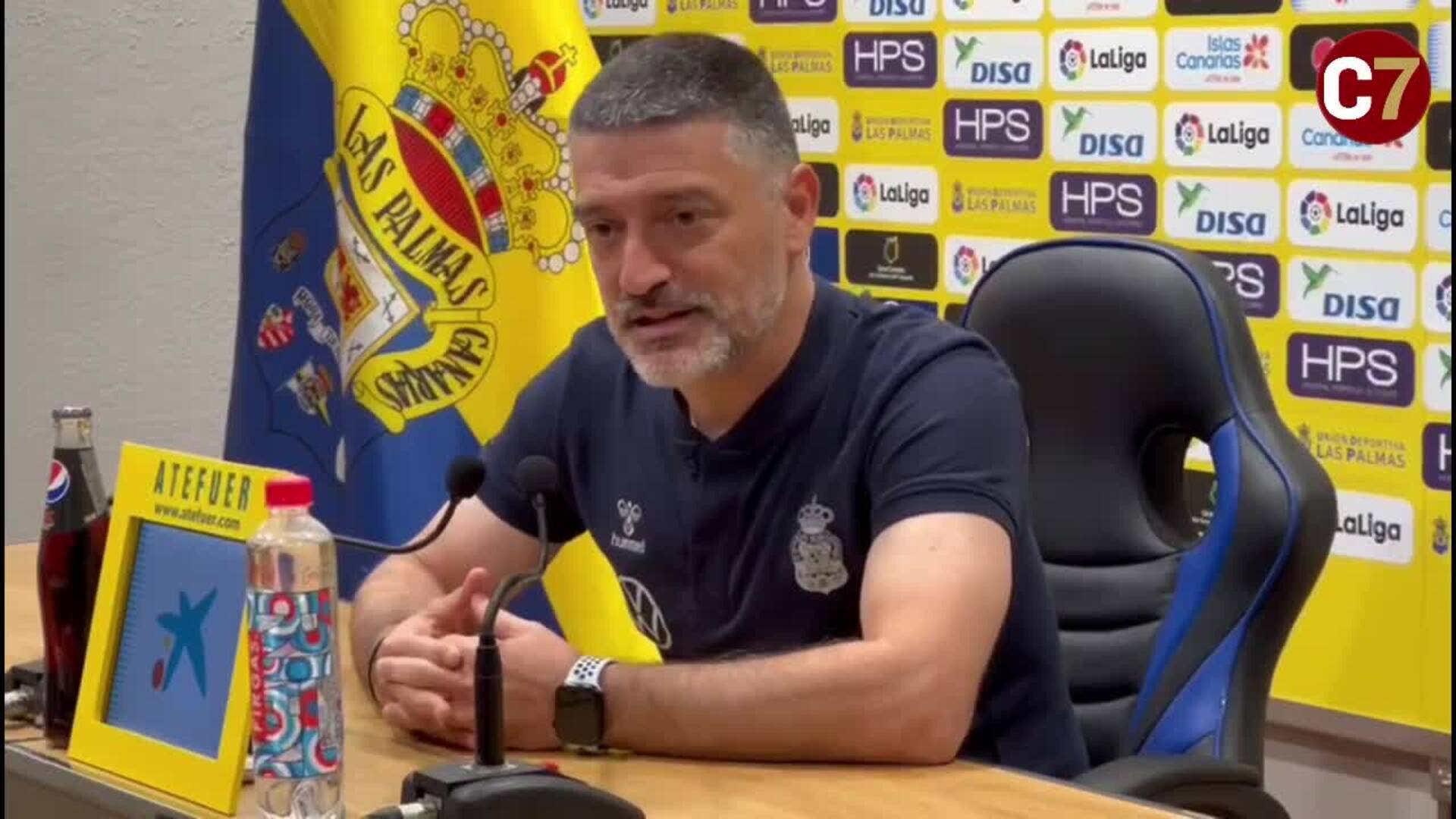 Pimienta analiza el partido ante el Huesca