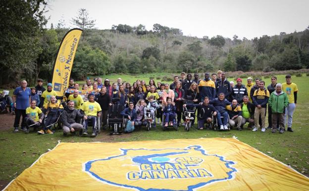 El Granca lleva su compromiso a la Finca de Osorio con una sesión de senderismo inclusivo