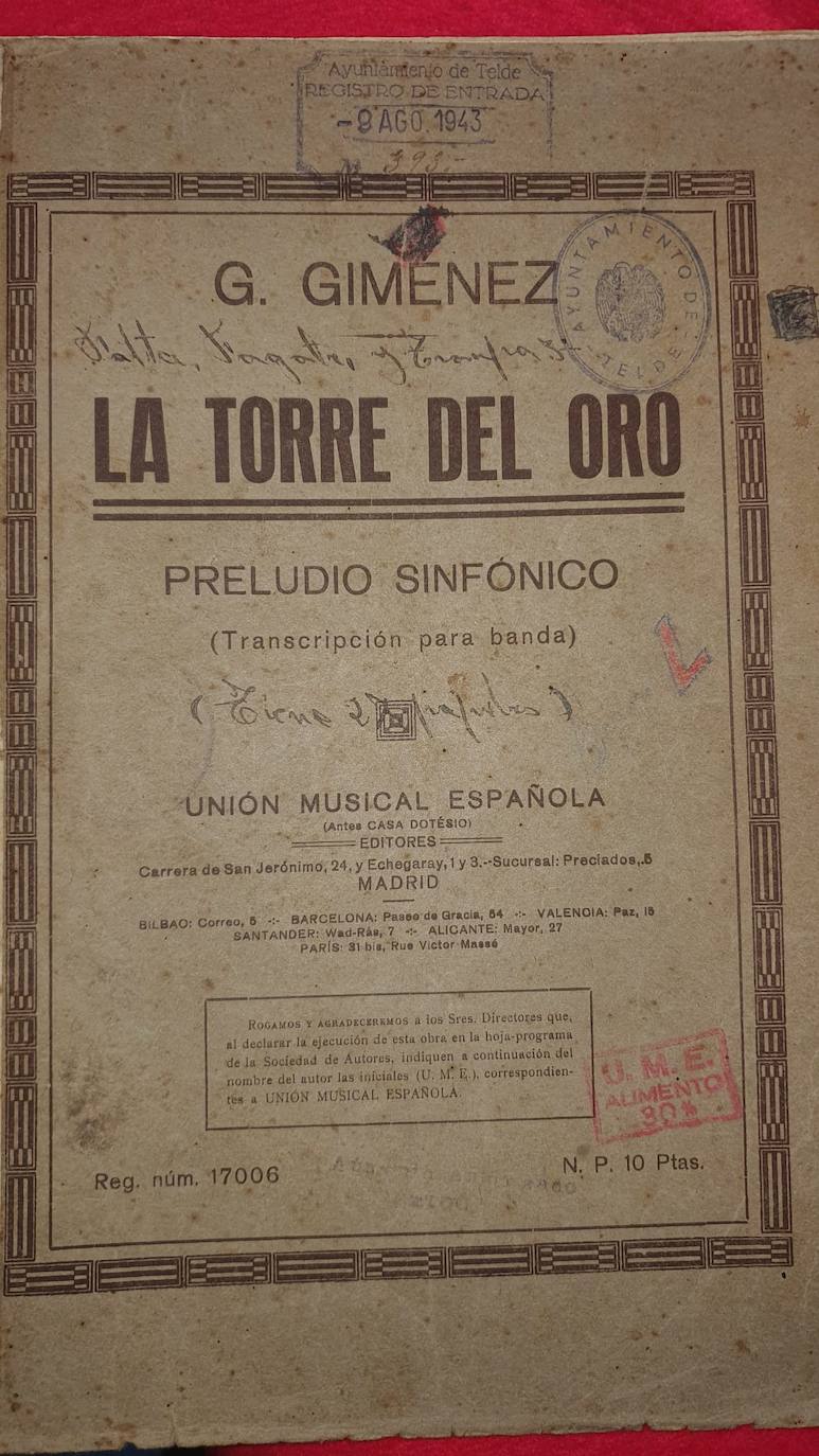 Puesta en marcha de un plan para digitalizar 25.000 documentos históricos de la banda municipal de telde