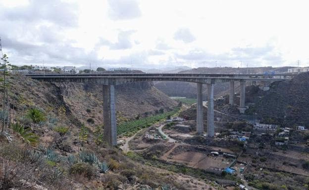 El viaducto del Guiniguada se abre el lunes para camiones hacia Arucas