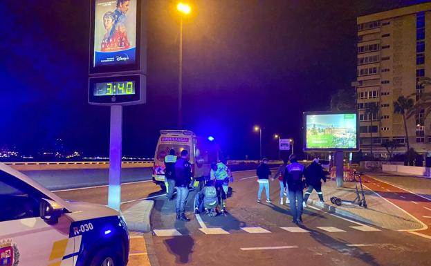 Dos usuarios de patinetes eléctricos se accidentan y dan positivo en alcohol en la capital grancanaria