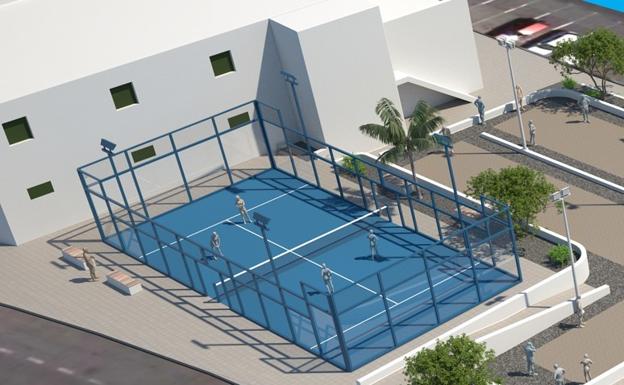 Nueva cancha de pádel en Tinajo