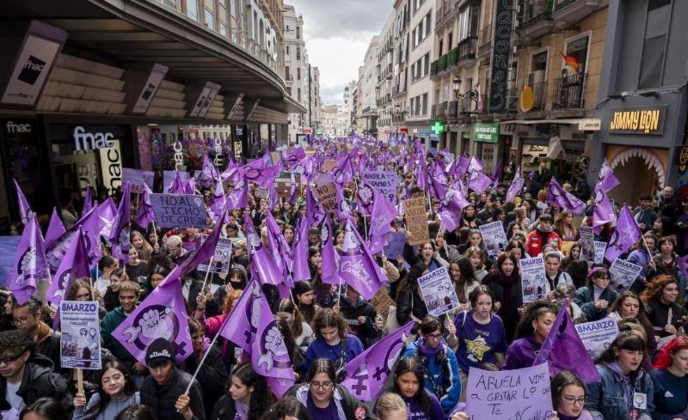 Directo | Manifestación por el Día de la Mujer en Madrid