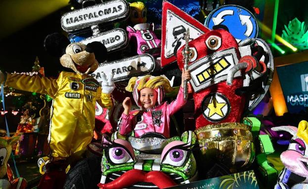 Liah Guardia, majestad infantil del carnaval de Maspalomas