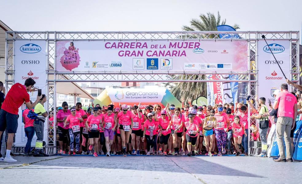 La Marea Rosa de la Carrera de la Mujer invade Gran Canaria con 3.000 atletas