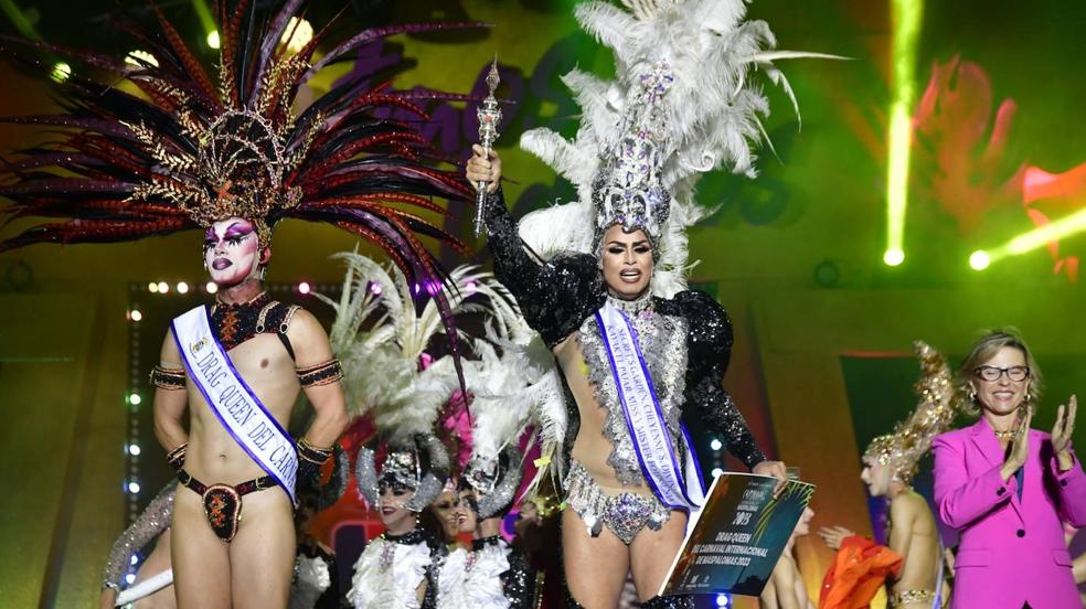 La gala drag del Carnaval Internacional de Maspalomas llena el Yumbo